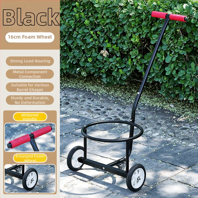 Saklupjama rokas vilkšanas rikšis, piemēroti mājai un darbnīcai, daudzfunkcionāla pārvadāšana ūdens kannām, atkritumiem un gāzes cilindriem