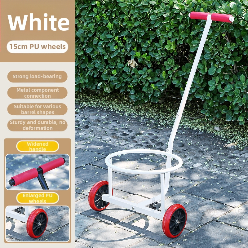 Saklupjama rokas vilkšanas rikšis, piemēroti mājai un darbnīcai, daudzfunkcionāla pārvadāšana ūdens kannām, atkritumiem un gāzes cilindriem