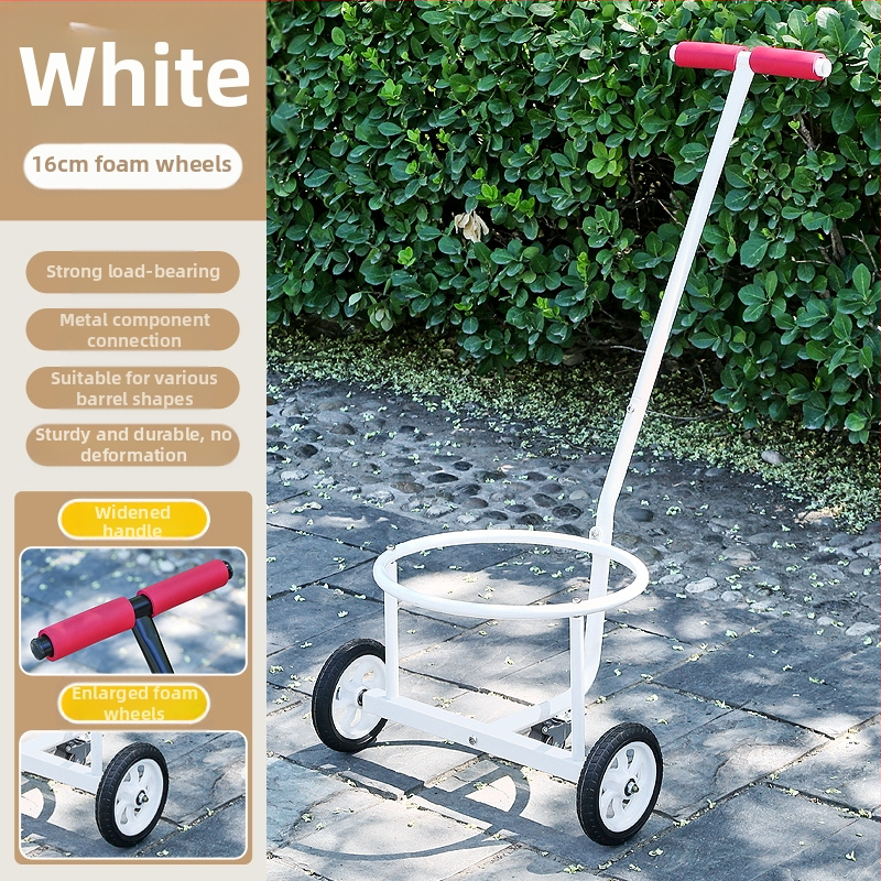 Saklupjama rokas vilkšanas rikšis, piemēroti mājai un darbnīcai, daudzfunkcionāla pārvadāšana ūdens kannām, atkritumiem un gāzes cilindriem