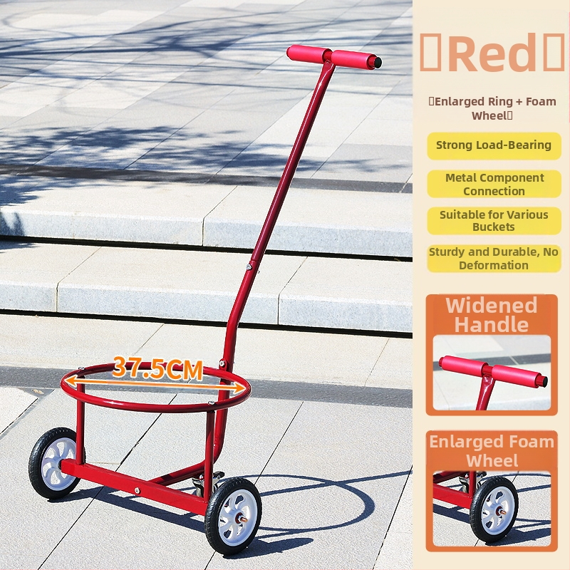 Saklupjama rokas vilkšanas rikšis, piemēroti mājai un darbnīcai, daudzfunkcionāla pārvadāšana ūdens kannām, atkritumiem un gāzes cilindriem