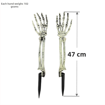 Αποκριά Halloween Τρόμου: ρεαλιστικό χέρι-βραχίονας για στοιχειωμένα σπίτια, σετ κρανίων για μπαρ και KTV