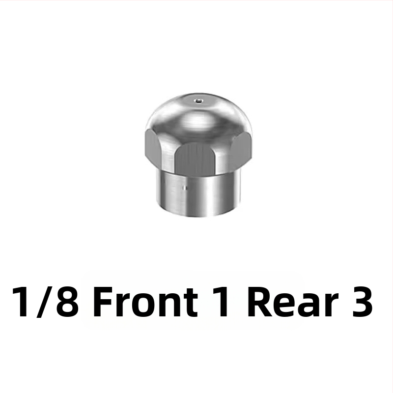 Nerūdijančio plieno aukšto slėgio purkštuvu kanalų valymui su 1/4 colio jungtimi ir 3/8 colio greita jungtimi, Independent prekės ženklas