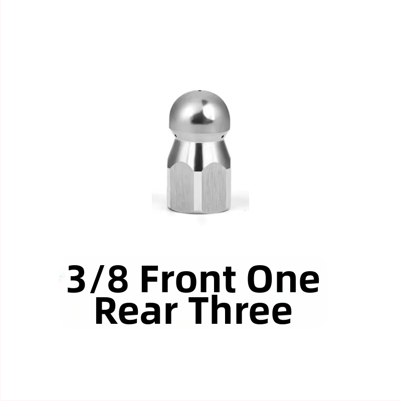 Nerūdijančio plieno aukšto slėgio purkštuvu kanalų valymui su 1/4 colio jungtimi ir 3/8 colio greita jungtimi, Independent prekės ženklas