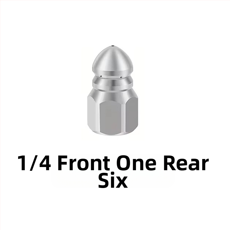 Nerūdijančio plieno aukšto slėgio purkštuvu kanalų valymui su 1/4 colio jungtimi ir 3/8 colio greita jungtimi, Independent prekės ženklas