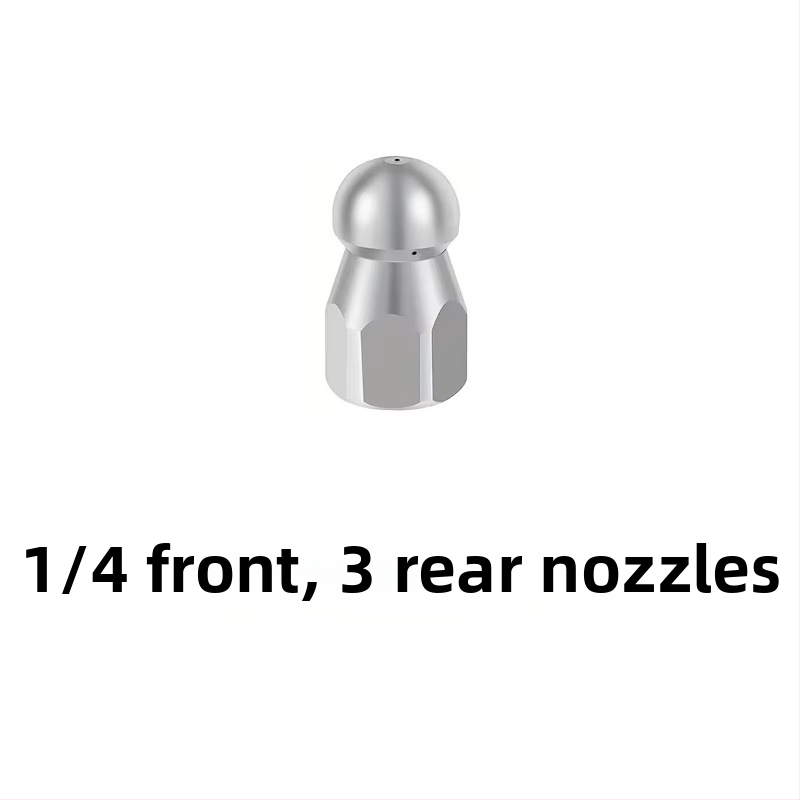 Nerūdijančio plieno aukšto slėgio purkštuvu kanalų valymui su 1/4 colio jungtimi ir 3/8 colio greita jungtimi, Independent prekės ženklas