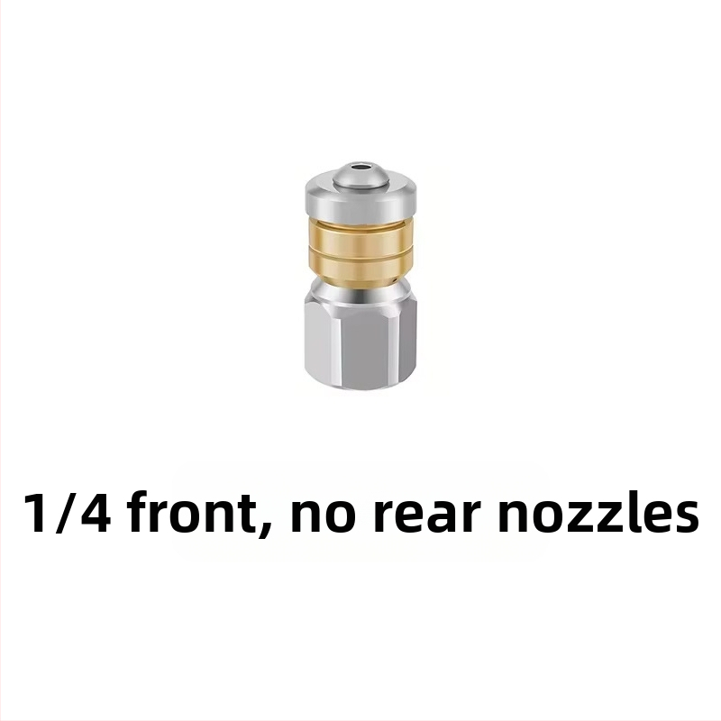 Nerūdijančio plieno aukšto slėgio purkštuvu kanalų valymui su 1/4 colio jungtimi ir 3/8 colio greita jungtimi, Independent prekės ženklas