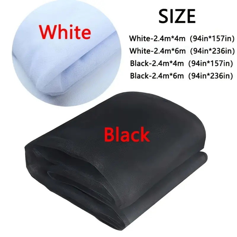 Išorinė uodų tinklinė užuola kiemui ir terasai — poliesterio tinklas, akių dydis 3, vielos skersmuo 3, be laikiklio