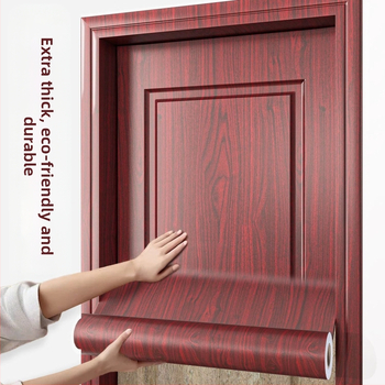 Samolepiaca na dvere – PVC dekoratívna nálepka na drevené dvere, 1 kus, stredomorský štýl, plochá nástenná nálepka