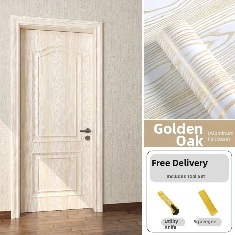 Samolepiaca na dvere – PVC dekoratívna nálepka na drevené dvere, 1 kus, stredomorský štýl, plochá nástenná nálepka