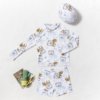 Παιδικό μαγιό αγοριών, με προστασία από τον ήλιο, γρήγορο στέγνωμα, 82% πολυεστέρας, επένδυση πολυεστέρας