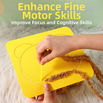 Rankų darbo DIY siuvimo rinkinys vaikams – audinys, animacinės mergaitės tema, edukacinis žaislas, amžius 4–6 metai