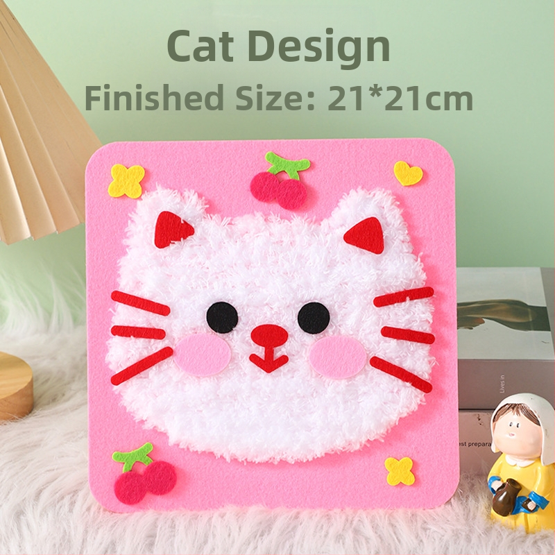 Rankų darbo DIY siuvimo rinkinys vaikams – audinys, animacinės mergaitės tema, edukacinis žaislas, amžius 4–6 metai