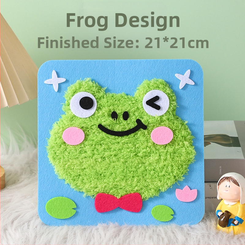 Rankų darbo DIY siuvimo rinkinys vaikams – audinys, animacinės mergaitės tema, edukacinis žaislas, amžius 4–6 metai