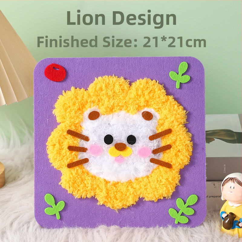 Rankų darbo DIY siuvimo rinkinys vaikams – audinys, animacinės mergaitės tema, edukacinis žaislas, amžius 4–6 metai