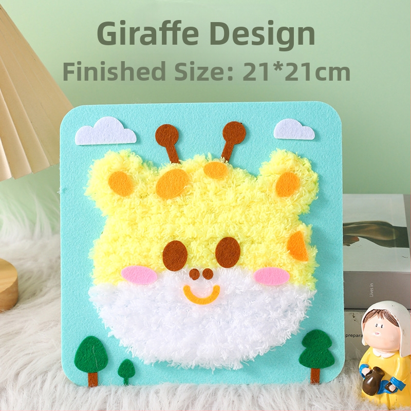 Rankų darbo DIY siuvimo rinkinys vaikams – audinys, animacinės mergaitės tema, edukacinis žaislas, amžius 4–6 metai