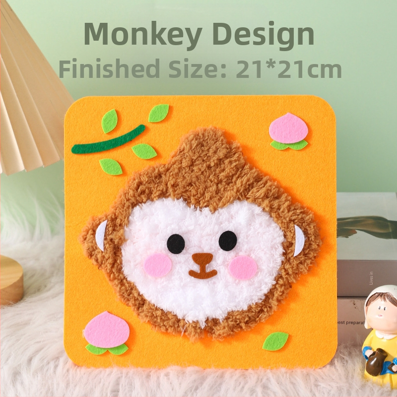 Rankų darbo DIY siuvimo rinkinys vaikams – audinys, animacinės mergaitės tema, edukacinis žaislas, amžius 4–6 metai