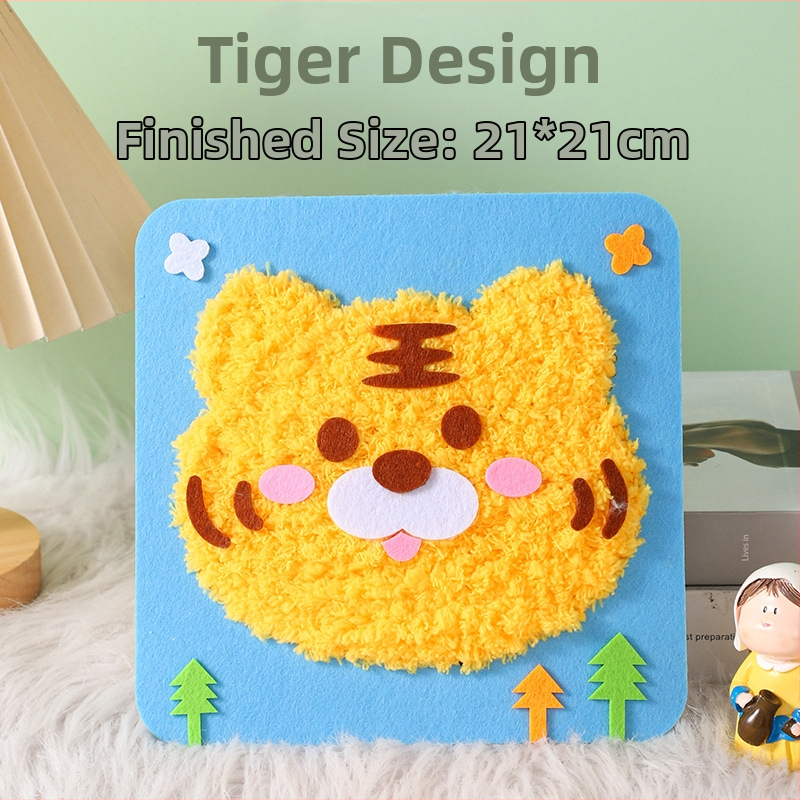 Rankų darbo DIY siuvimo rinkinys vaikams – audinys, animacinės mergaitės tema, edukacinis žaislas, amžius 4–6 metai