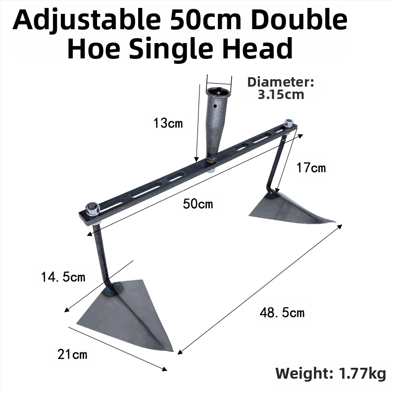Reguliuojama trikampė daržo kastuvė kanalo klojimui, kasimui, griovių formavimui ir dirvožemio atpalaidavimui – daugiafunkcis sodo įrankis su aštria paukščio snapo galva