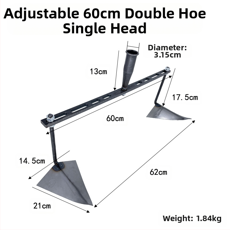 Reguliuojama trikampė daržo kastuvė kanalo klojimui, kasimui, griovių formavimui ir dirvožemio atpalaidavimui – daugiafunkcis sodo įrankis su aštria paukščio snapo galva