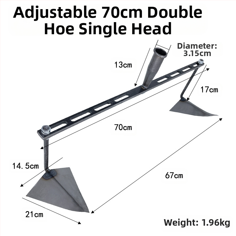Reguliuojama trikampė daržo kastuvė kanalo klojimui, kasimui, griovių formavimui ir dirvožemio atpalaidavimui – daugiafunkcis sodo įrankis su aštria paukščio snapo galva