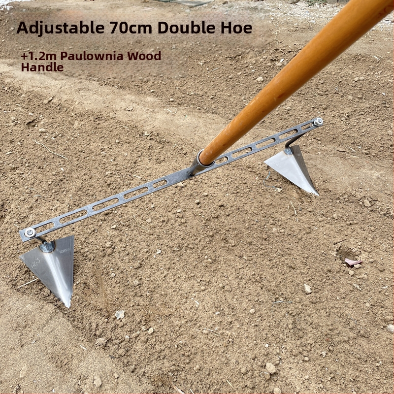 Reguliuojama trikampė daržo kastuvė kanalo klojimui, kasimui, griovių formavimui ir dirvožemio atpalaidavimui – daugiafunkcis sodo įrankis su aštria paukščio snapo galva