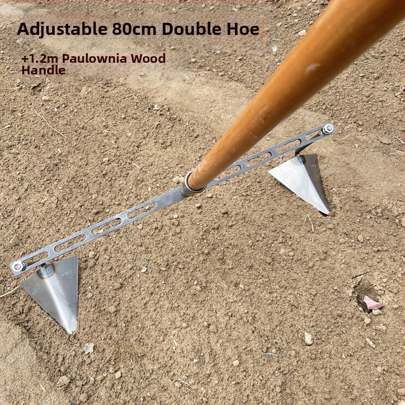 Reguliuojama trikampė daržo kastuvė kanalo klojimui, kasimui, griovių formavimui ir dirvožemio atpalaidavimui – daugiafunkcis sodo įrankis su aštria paukščio snapo galva