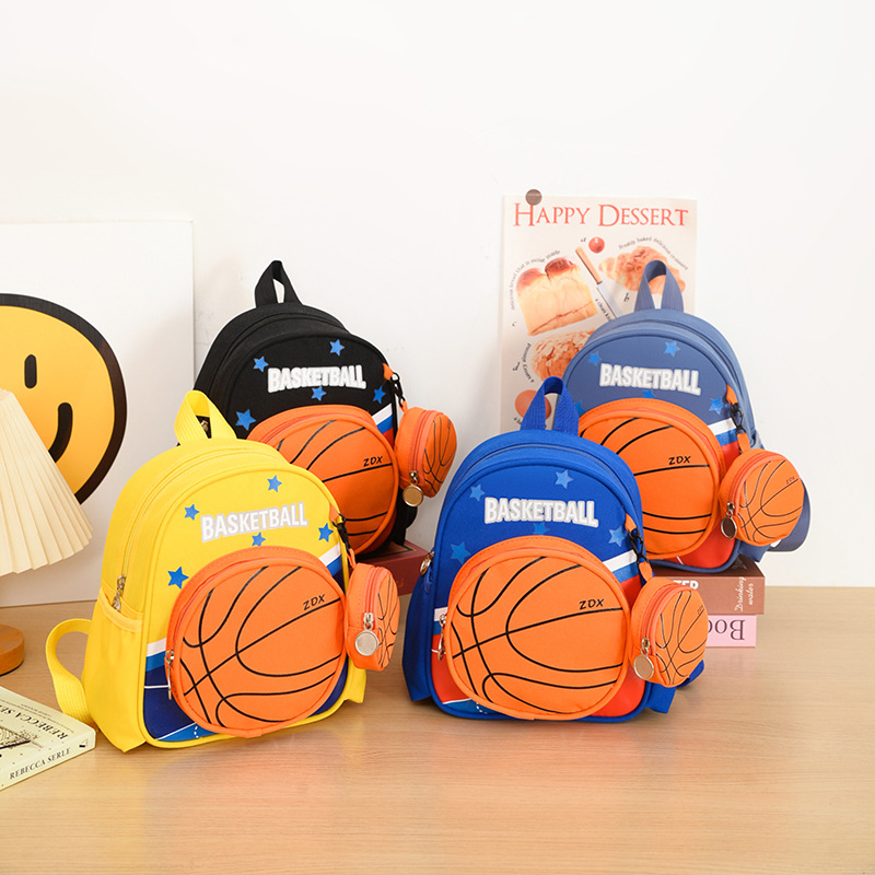 Bērnu dārziņa mugursoma – viegla un izturīga; Oxford audums; poliestera oderes iekšpuse; drukas dizains; izliekta plecu siksna