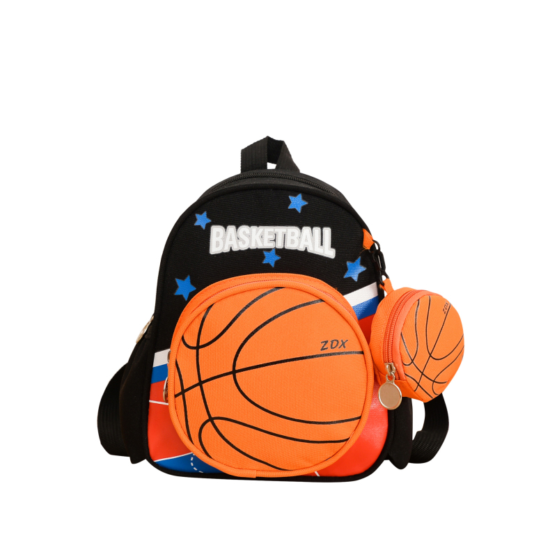 Bērnu dārziņa mugursoma – viegla un izturīga; Oxford audums; poliestera oderes iekšpuse; drukas dizains; izliekta plecu siksna