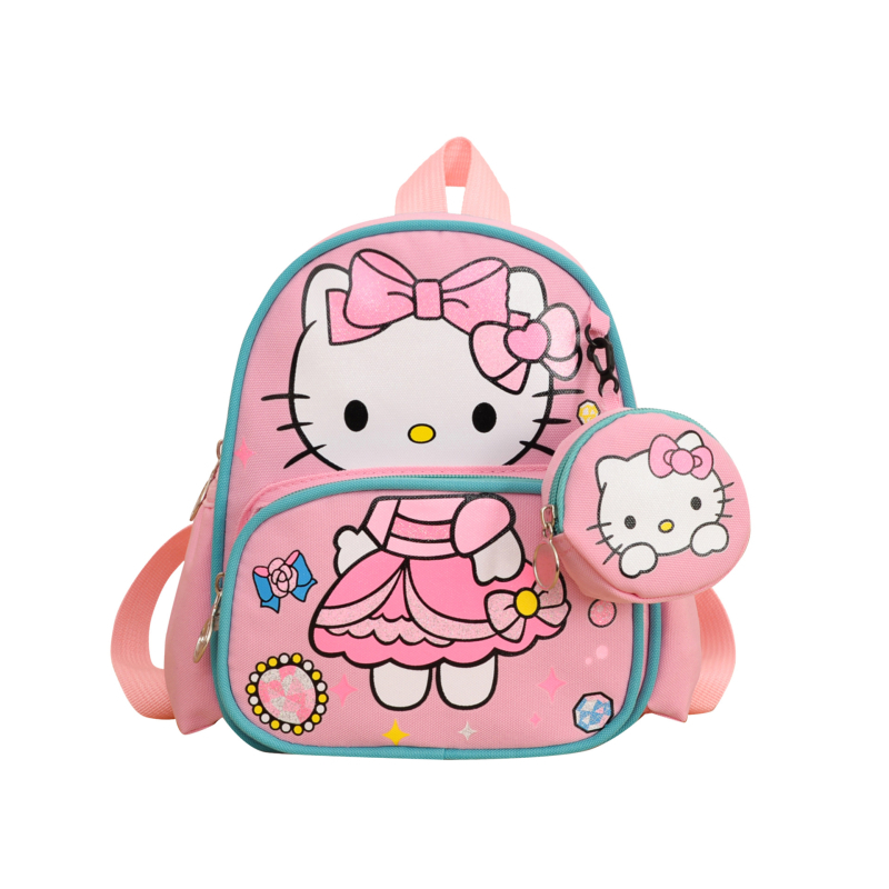 Bērnu dārziņa mugursoma – viegla un izturīga; Oxford audums; poliestera oderes iekšpuse; drukas dizains; izliekta plecu siksna