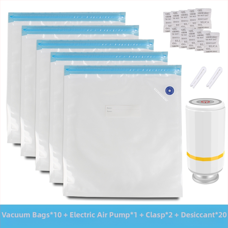 3D печат на консумативи: вакуумна торба с ръчно/автоматично извличане на въздуха за запечатано компресирано съхранение на материали