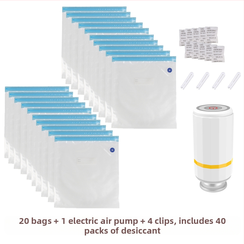 3D печат на консумативи: вакуумна торба с ръчно/автоматично извличане на въздуха за запечатано компресирано съхранение на материали