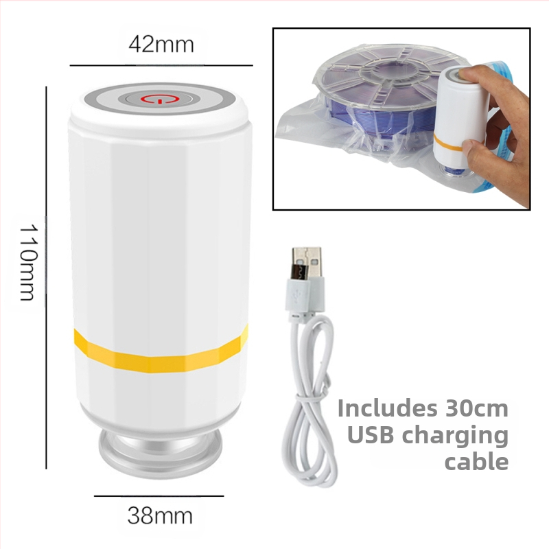 3D печат на консумативи: вакуумна торба с ръчно/автоматично извличане на въздуха за запечатано компресирано съхранение на материали