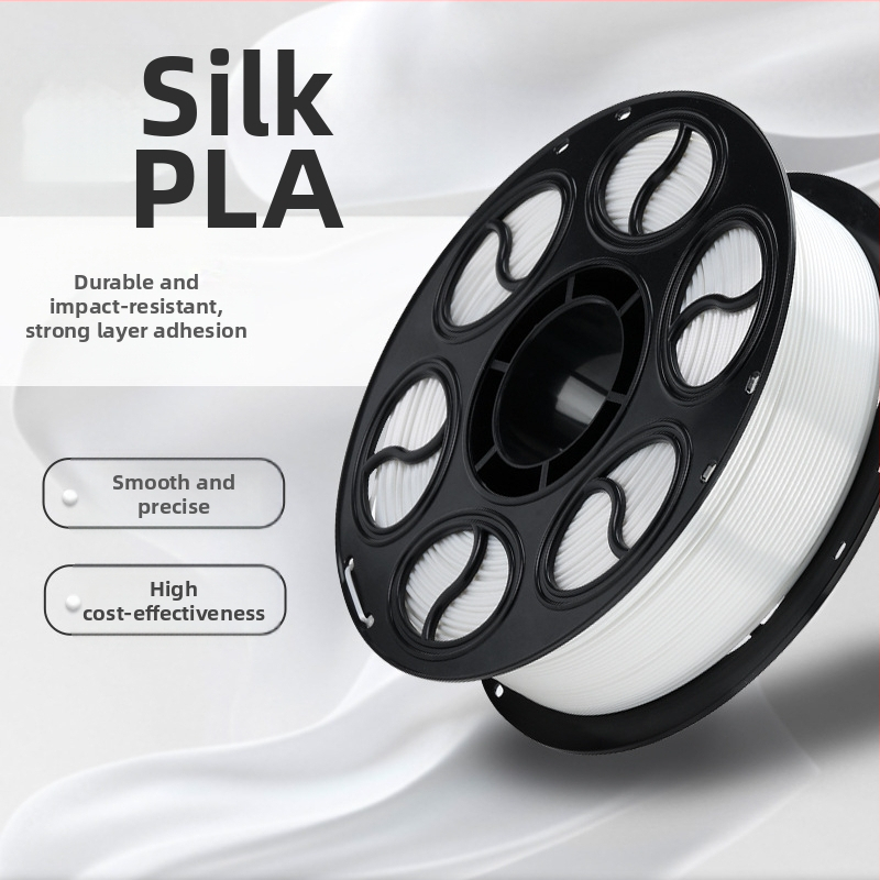 PLA копринена нишка за 3D печат — кръгло сечение, дископодобен вид, плътност 1.26-1.40 g/cm3