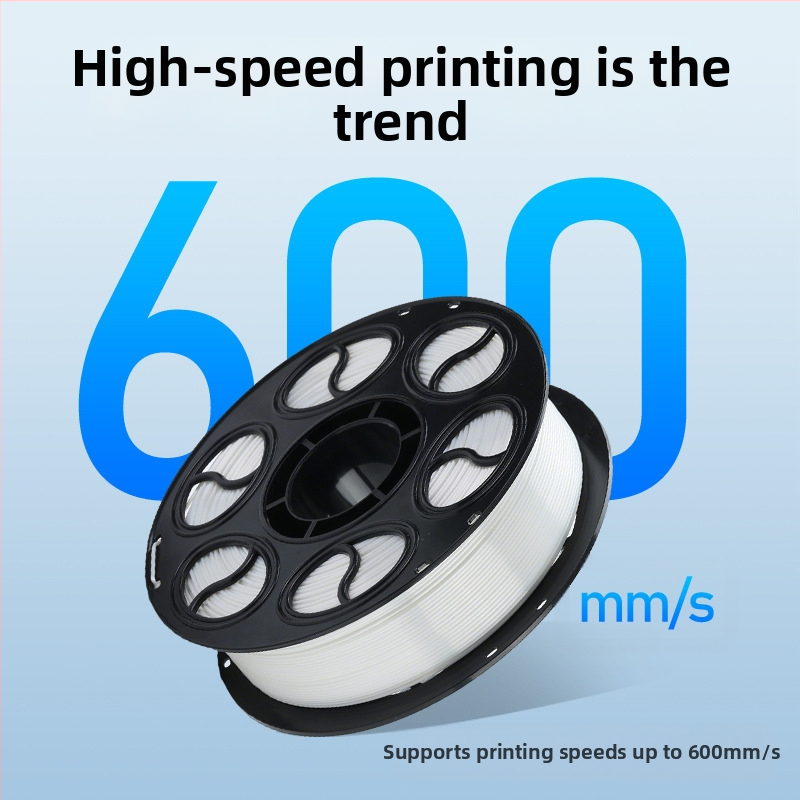 PLA копринена нишка за 3D печат — кръгло сечение, дископодобен вид, плътност 1.26-1.40 g/cm3