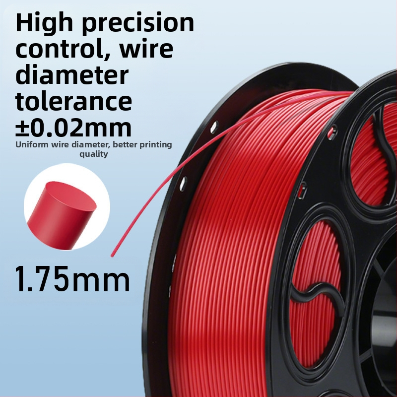 PLA копринена нишка за 3D печат — кръгло сечение, дископодобен вид, плътност 1.26-1.40 g/cm3