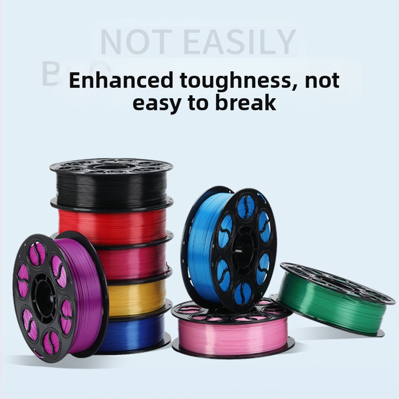 PLA копринена нишка за 3D печат — кръгло сечение, дископодобен вид, плътност 1.26-1.40 g/cm3