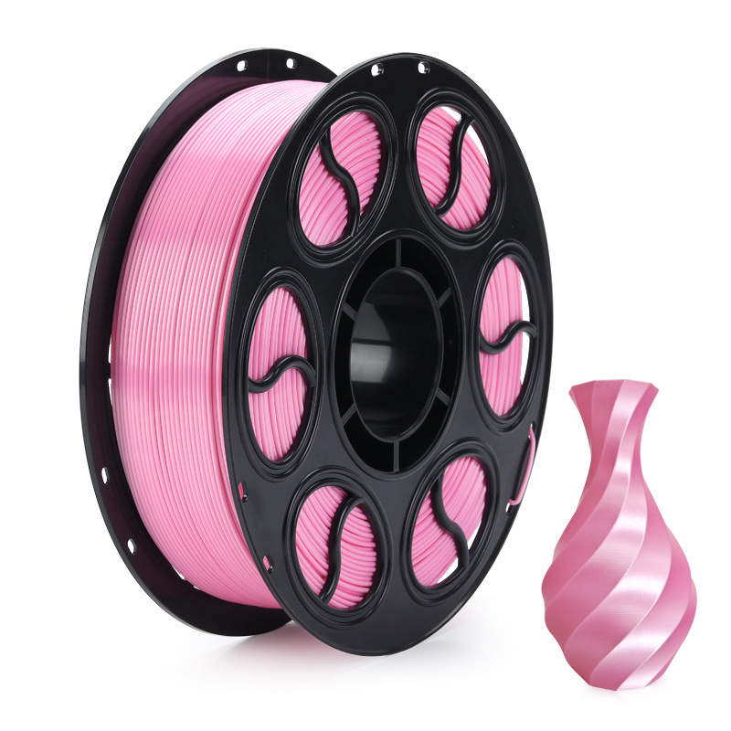 PLA копринена нишка за 3D печат — кръгло сечение, дископодобен вид, плътност 1.26-1.40 g/cm3
