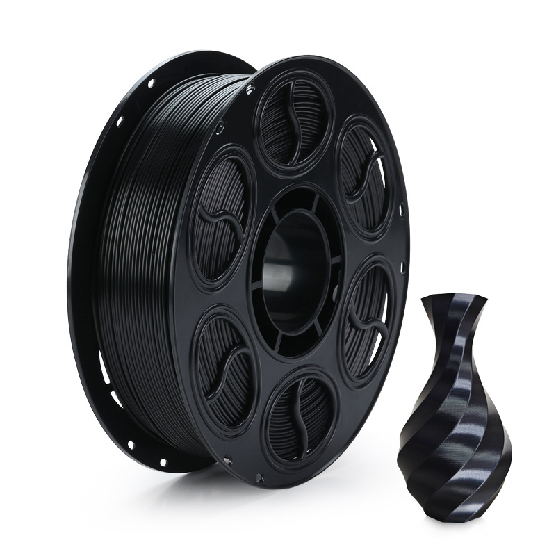 PLA копринена нишка за 3D печат — кръгло сечение, дископодобен вид, плътност 1.26-1.40 g/cm3