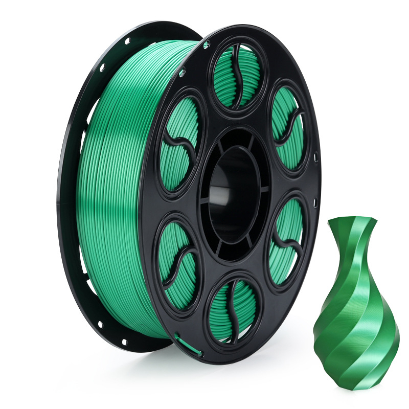 PLA копринена нишка за 3D печат — кръгло сечение, дископодобен вид, плътност 1.26-1.40 g/cm3