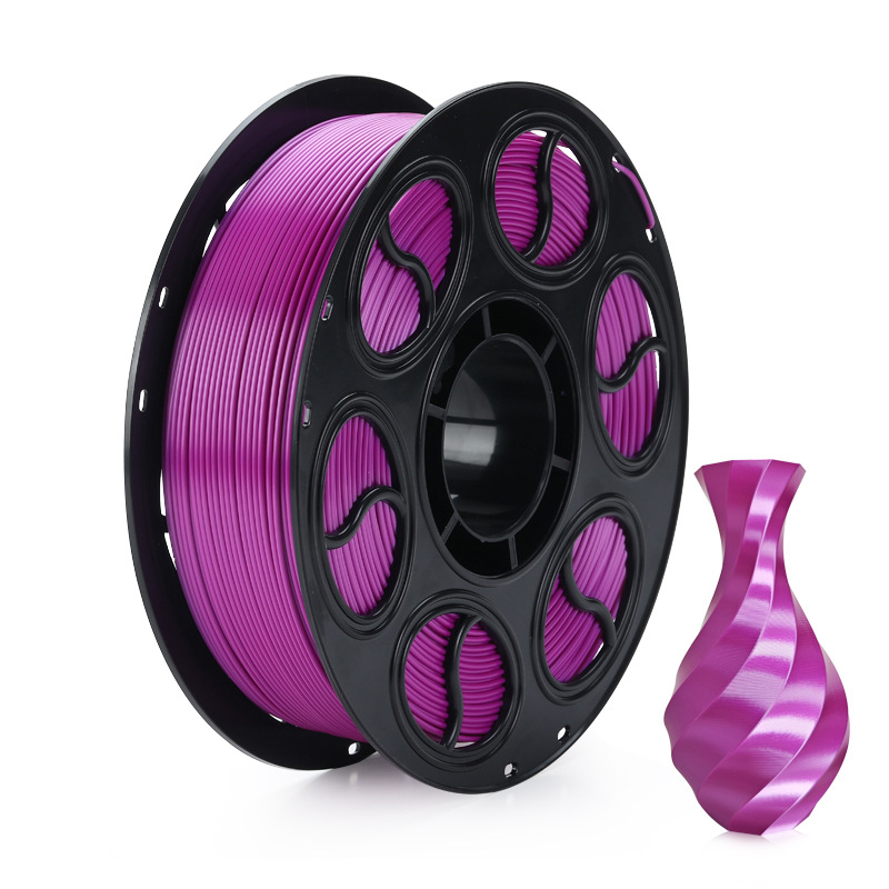 PLA копринена нишка за 3D печат — кръгло сечение, дископодобен вид, плътност 1.26-1.40 g/cm3