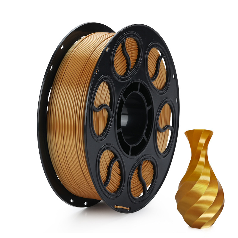 PLA копринена нишка за 3D печат — кръгло сечение, дископодобен вид, плътност 1.26-1.40 g/cm3