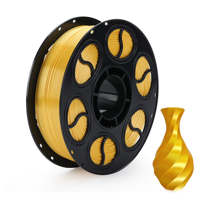 PLA копринена нишка за 3D печат — кръгло сечение, дископодобен вид, плътност 1.26-1.40 g/cm3