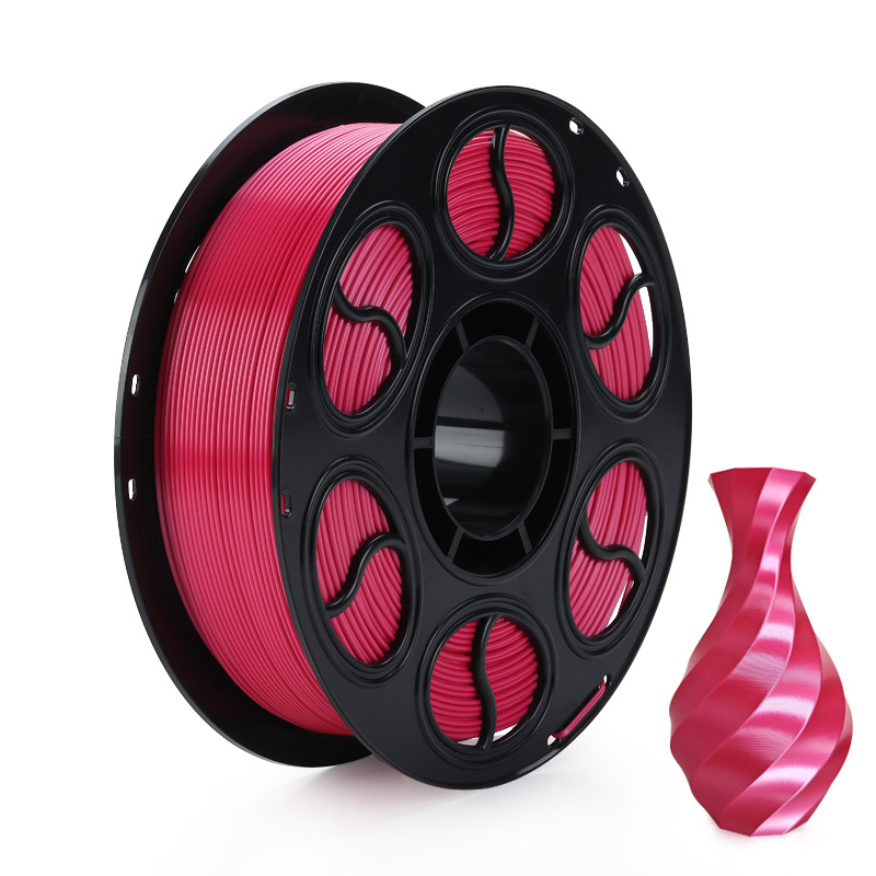 PLA копринена нишка за 3D печат — кръгло сечение, дископодобен вид, плътност 1.26-1.40 g/cm3