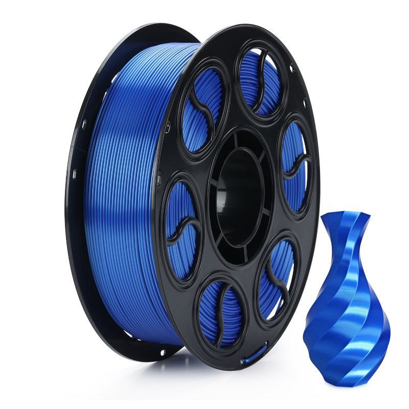 PLA копринена нишка за 3D печат — кръгло сечение, дископодобен вид, плътност 1.26-1.40 g/cm3