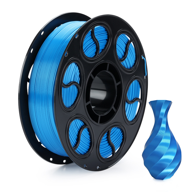 PLA копринена нишка за 3D печат — кръгло сечение, дископодобен вид, плътност 1.26-1.40 g/cm3
