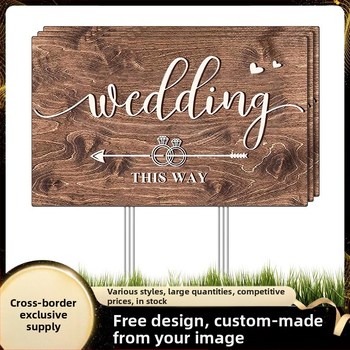Διακοσμητική πινακίδα κήπου με βέλος για εξωτερικό γάμο και κατεύθυνση αυλής