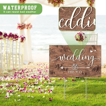 Διακοσμητική πινακίδα κήπου με βέλος για εξωτερικό γάμο και κατεύθυνση αυλής