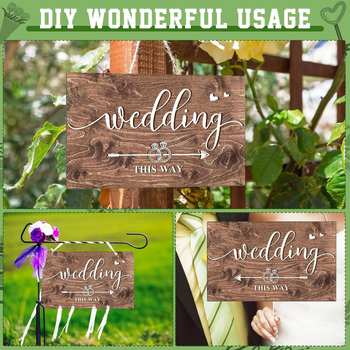 Διακοσμητική πινακίδα κήπου με βέλος για εξωτερικό γάμο και κατεύθυνση αυλής