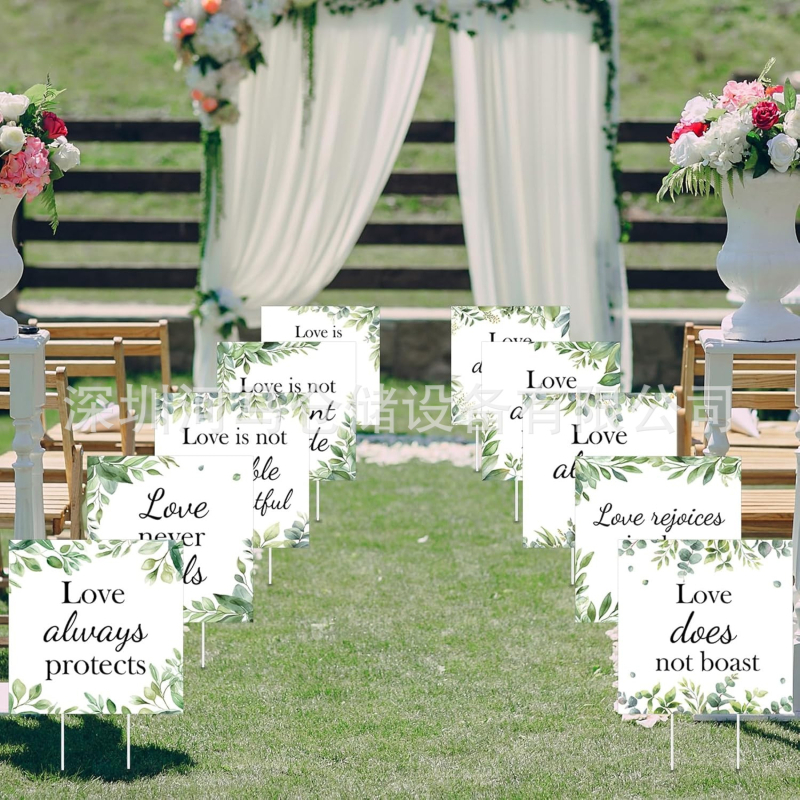 Διακοσμητική πινακίδα κήπου με βέλος για εξωτερικό γάμο και κατεύθυνση αυλής