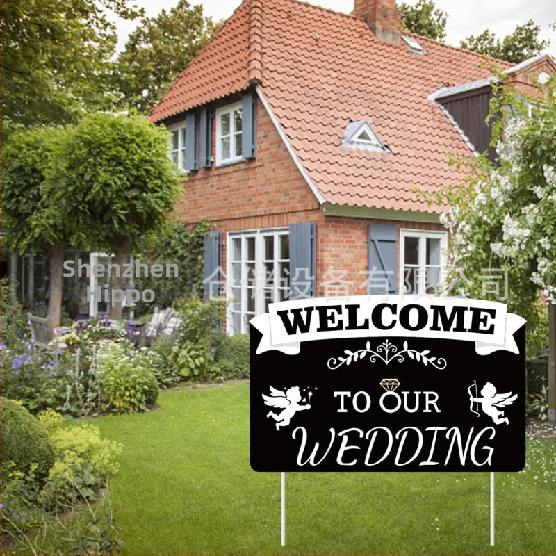 Διακοσμητική πινακίδα κήπου με βέλος για εξωτερικό γάμο και κατεύθυνση αυλής